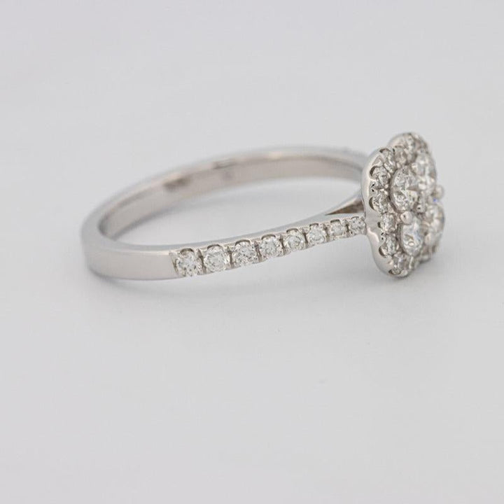 invisible flower diamond ring - ZIZOV DIAMONDS