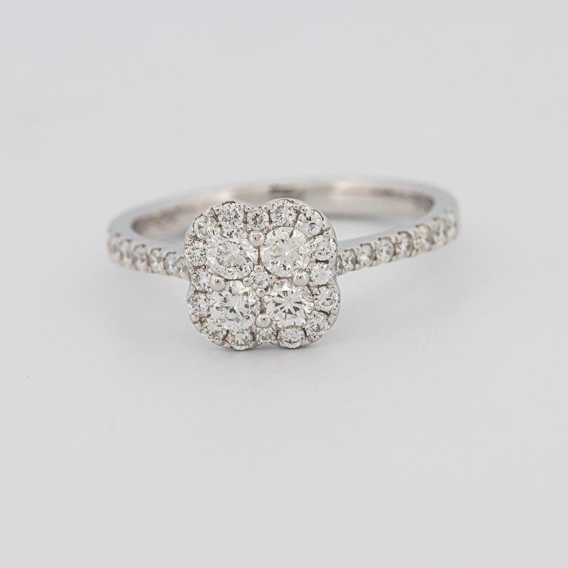 invisible flower diamond ring - ZIZOV DIAMONDS