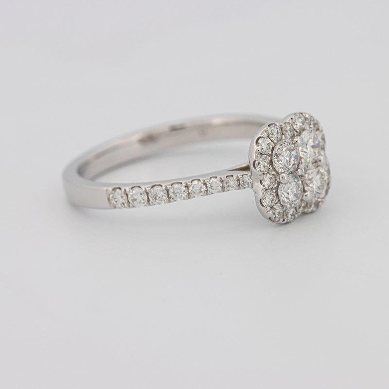 invisible flower diamond ring - ZIZOV DIAMONDS