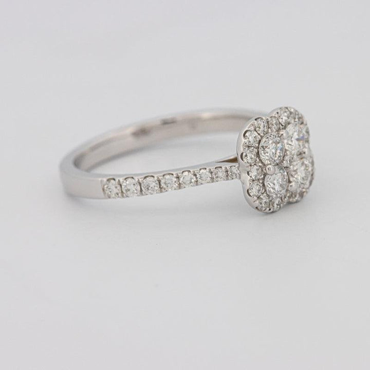 invisible flower diamond ring - ZIZOV DIAMONDS