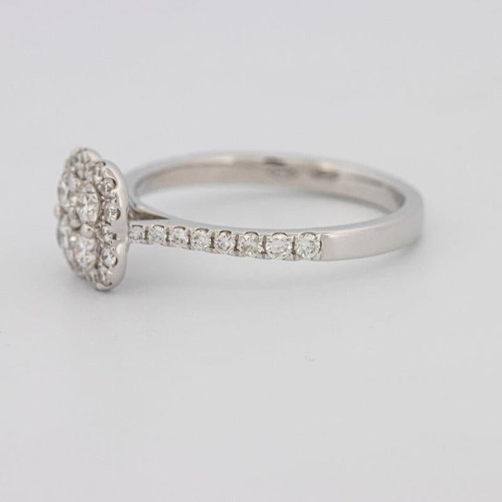 invisible flower diamond ring - ZIZOV DIAMONDS