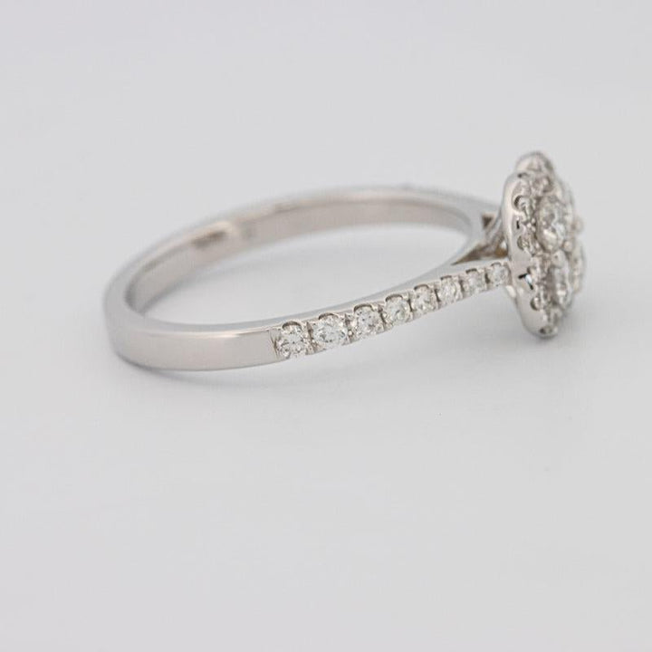 invisible flower diamond ring - ZIZOV DIAMONDS