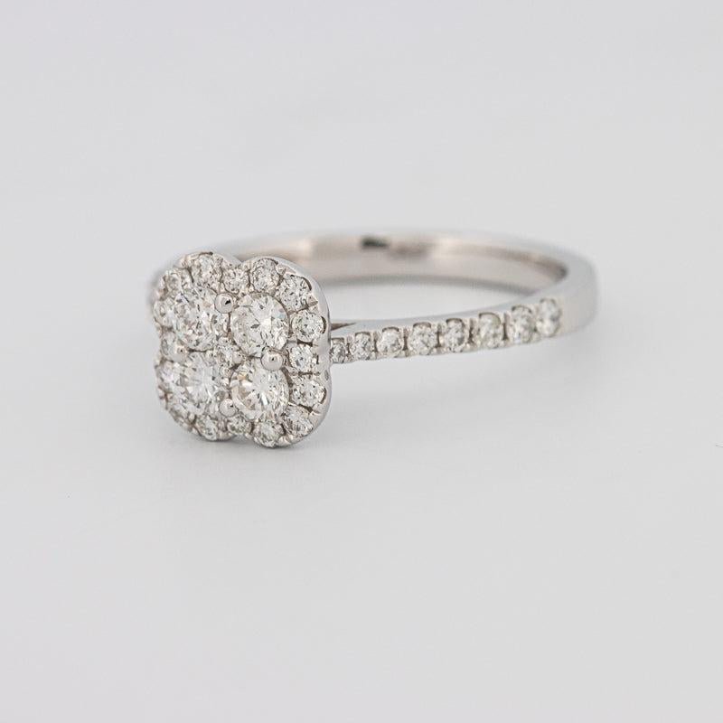 invisible flower diamond ring - ZIZOV DIAMONDS