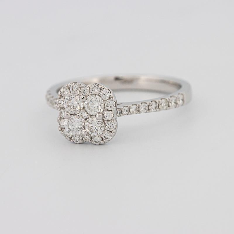invisible flower diamond ring - ZIZOV DIAMONDS