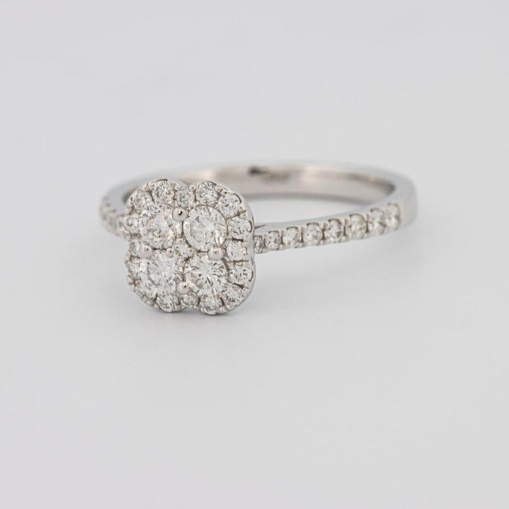 invisible flower diamond ring - ZIZOV DIAMONDS