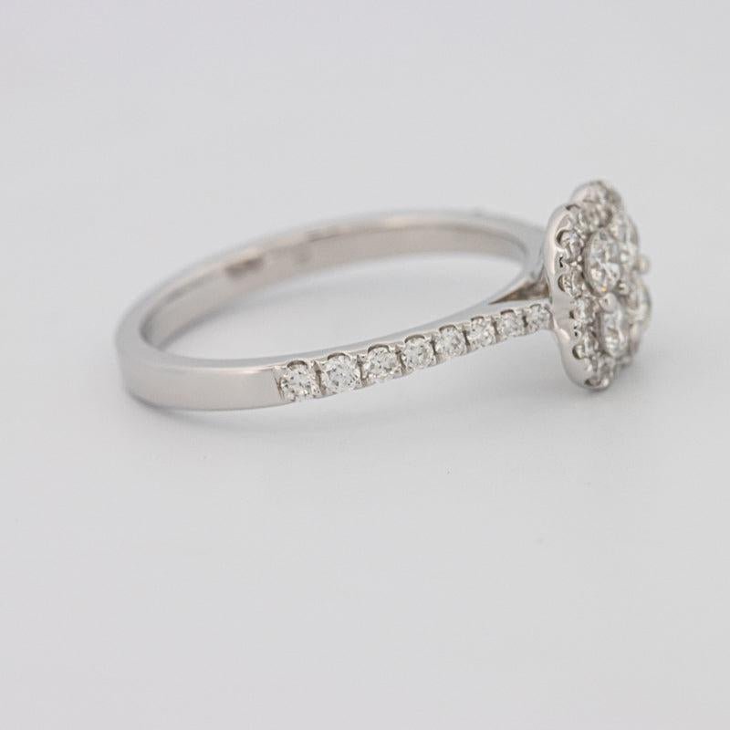 invisible flower diamond ring - ZIZOV DIAMONDS