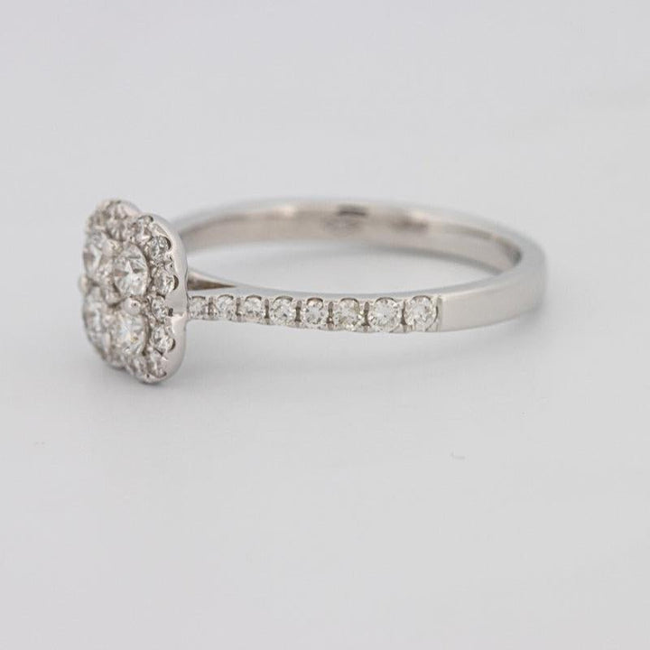 invisible flower diamond ring - ZIZOV DIAMONDS