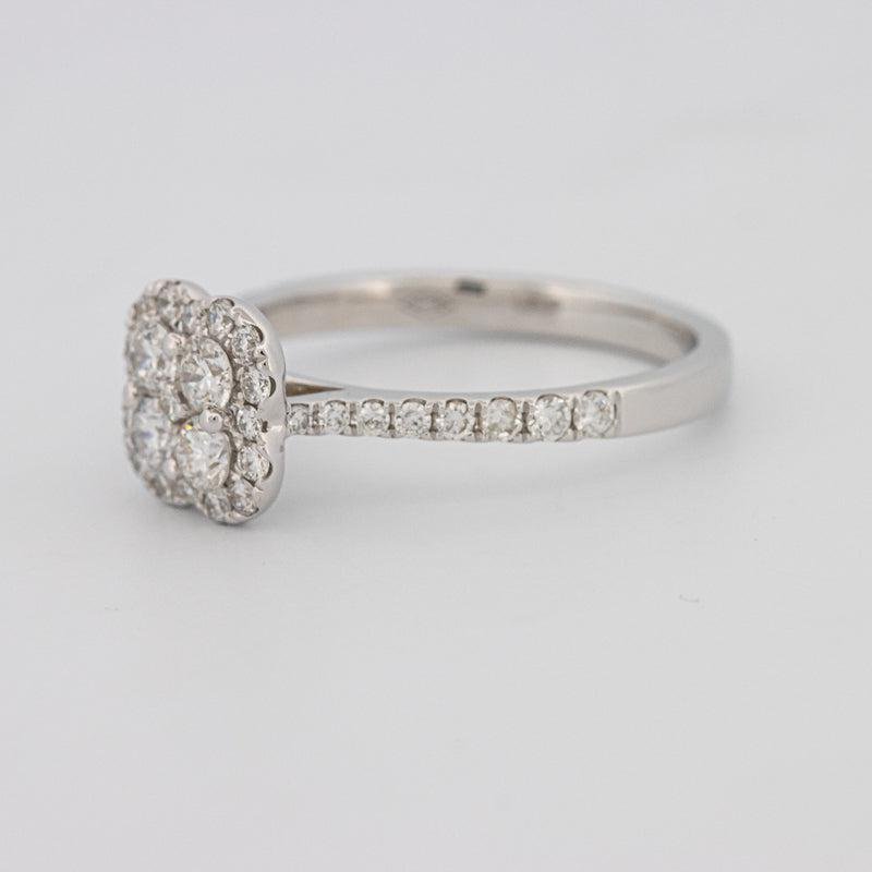 invisible flower diamond ring - ZIZOV DIAMONDS