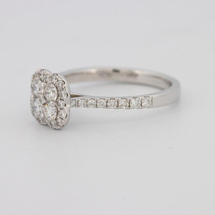 invisible flower diamond ring - ZIZOV DIAMONDS