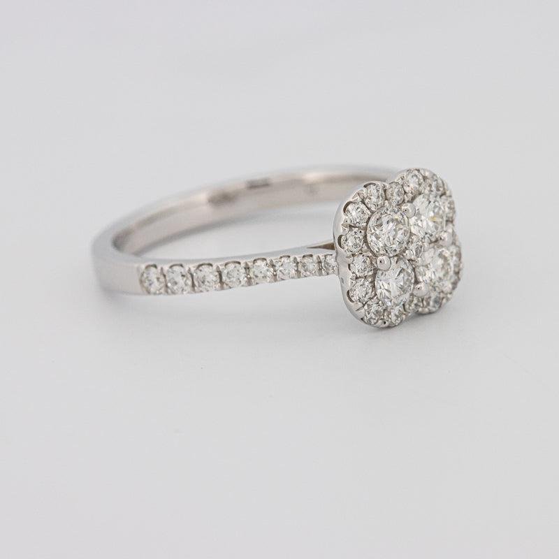 invisible flower diamond ring - ZIZOV DIAMONDS