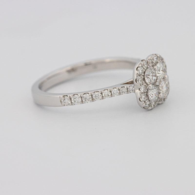 invisible flower diamond ring - ZIZOV DIAMONDS