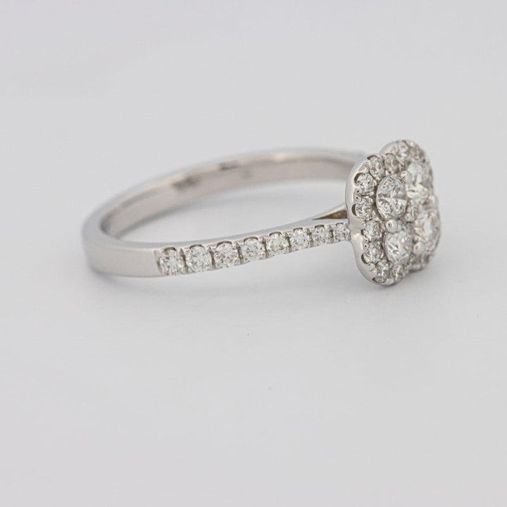 invisible flower diamond ring - ZIZOV DIAMONDS
