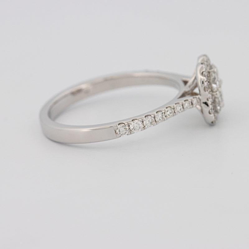 invisible flower diamond ring - ZIZOV DIAMONDS