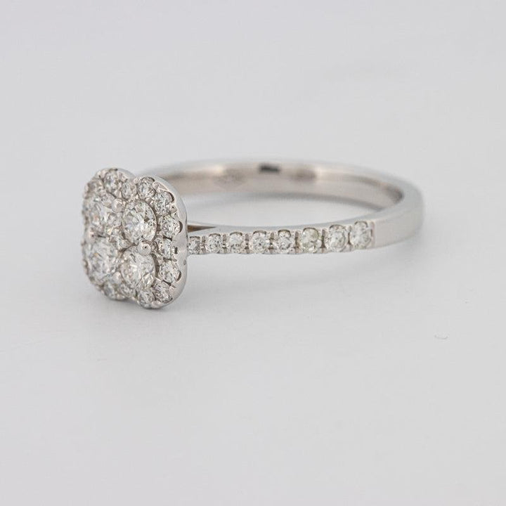 invisible flower diamond ring - ZIZOV DIAMONDS