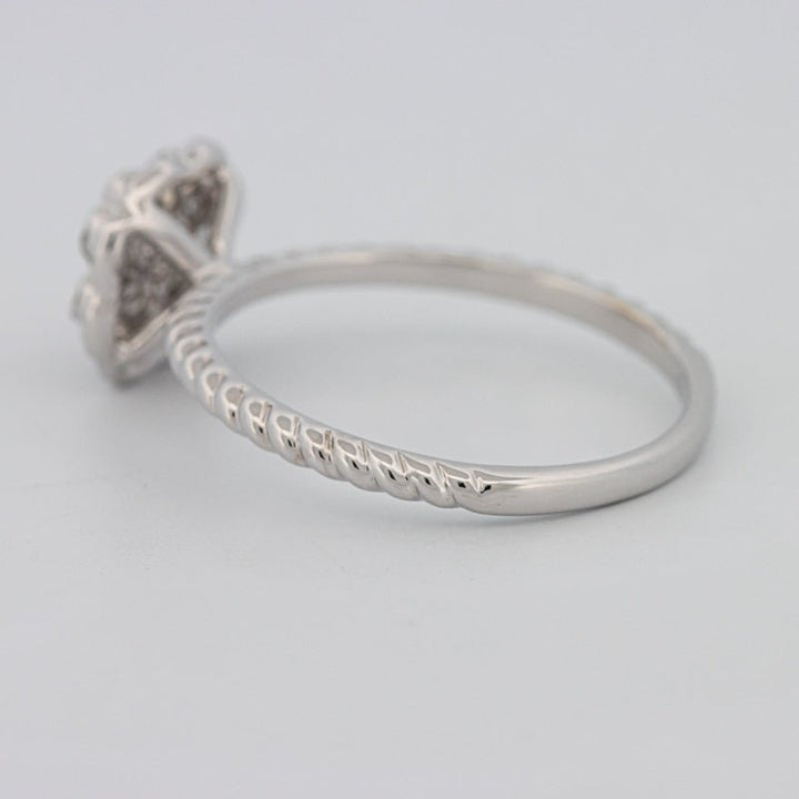 Invisible Flower Solitaire Dot Ring - ZIZOV DIAMONDS