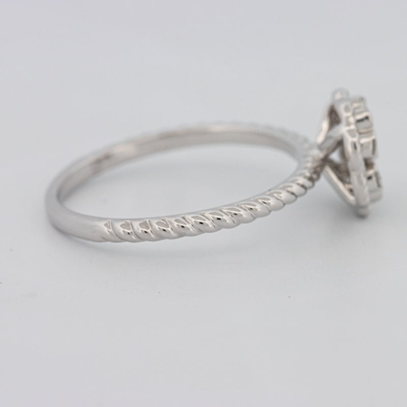 Invisible Flower Solitaire Dot Ring - ZIZOV DIAMONDS