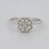 Invisible Flower Solitaire Dot Ring - ZIZOV DIAMONDS