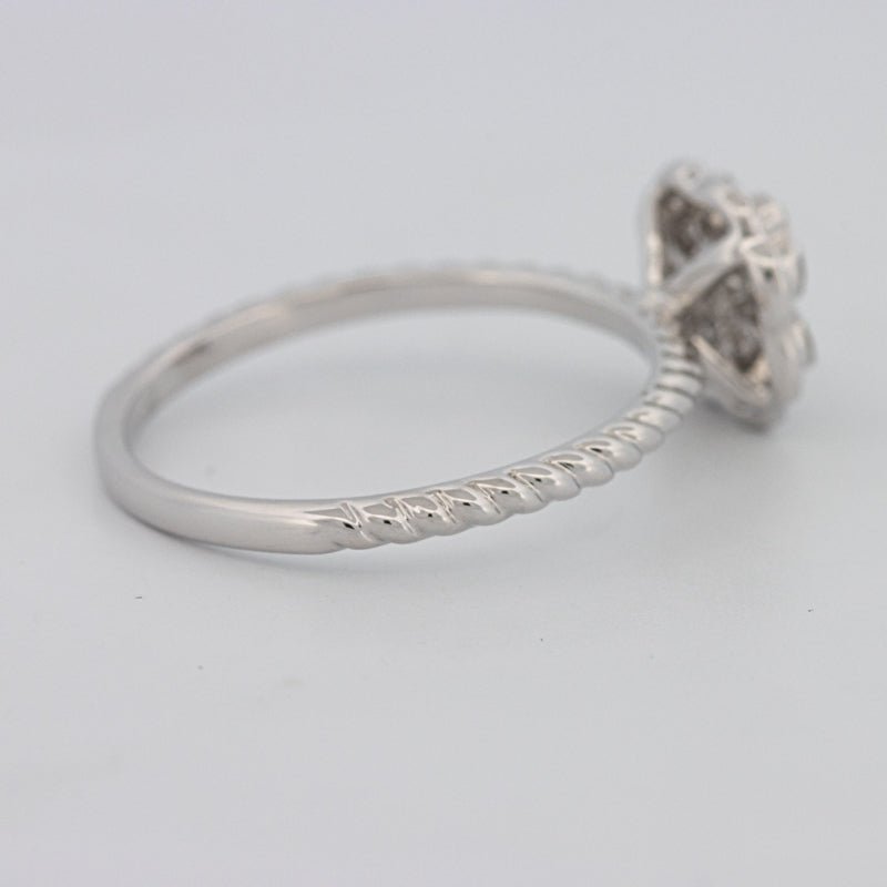 Invisible Flower Solitaire Dot Ring - ZIZOV DIAMONDS