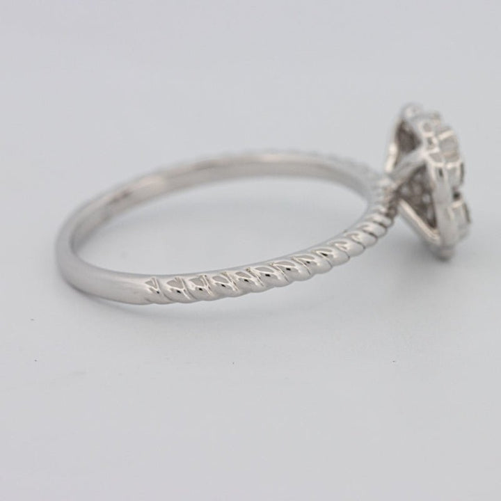 Invisible Flower Solitaire Dot Ring - ZIZOV DIAMONDS