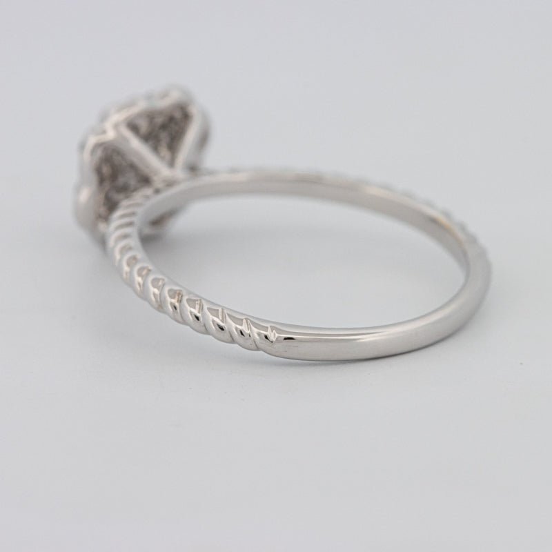 Invisible Flower Solitaire Dot Ring - ZIZOV DIAMONDS