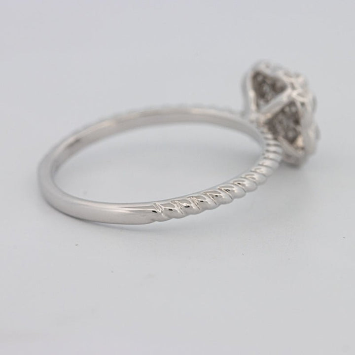 Invisible Flower Solitaire Dot Ring - ZIZOV DIAMONDS