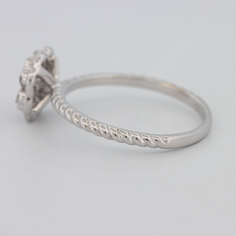 Invisible Flower Solitaire Dot Ring - ZIZOV DIAMONDS