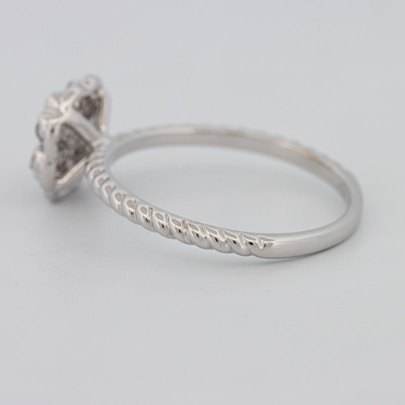 Invisible Flower Solitaire Dot Ring - ZIZOV DIAMONDS