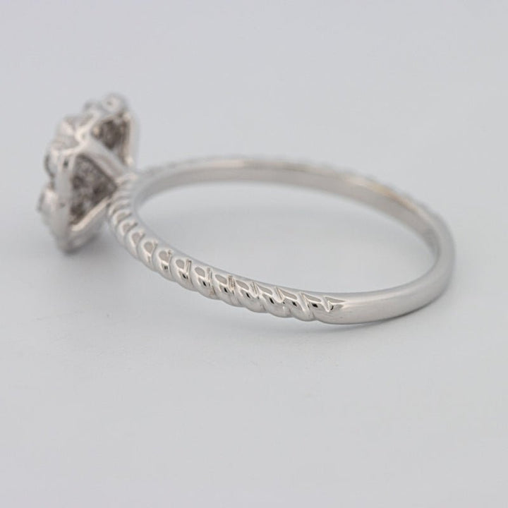 Invisible Flower Solitaire Dot Ring - ZIZOV DIAMONDS