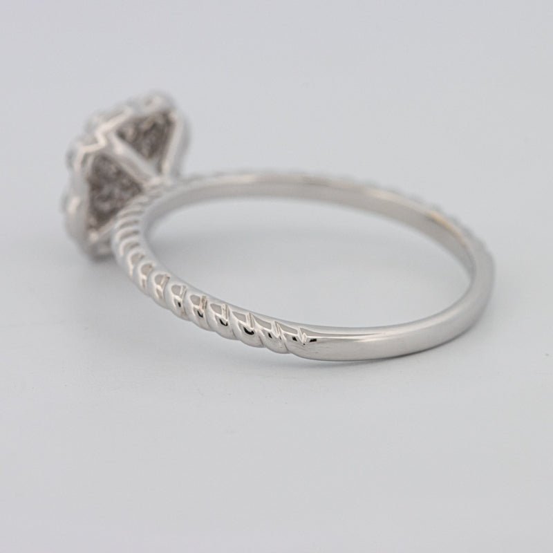 Invisible Flower Solitaire Dot Ring - ZIZOV DIAMONDS