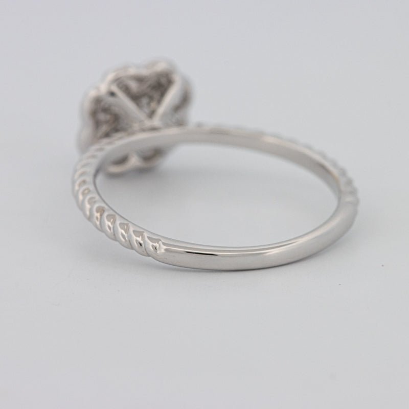 Invisible Flower Solitaire Dot Ring - ZIZOV DIAMONDS