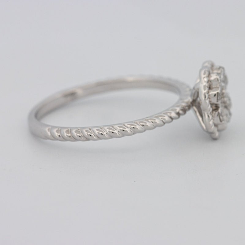 Invisible Flower Solitaire Dot Ring - ZIZOV DIAMONDS