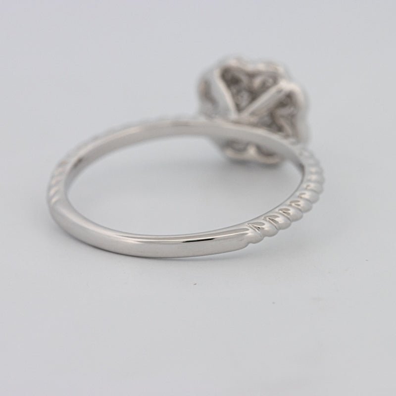 Invisible Flower Solitaire Dot Ring - ZIZOV DIAMONDS