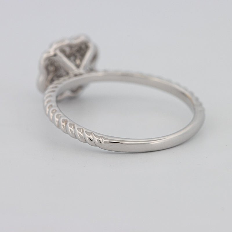 Invisible Flower Solitaire Dot Ring - ZIZOV DIAMONDS