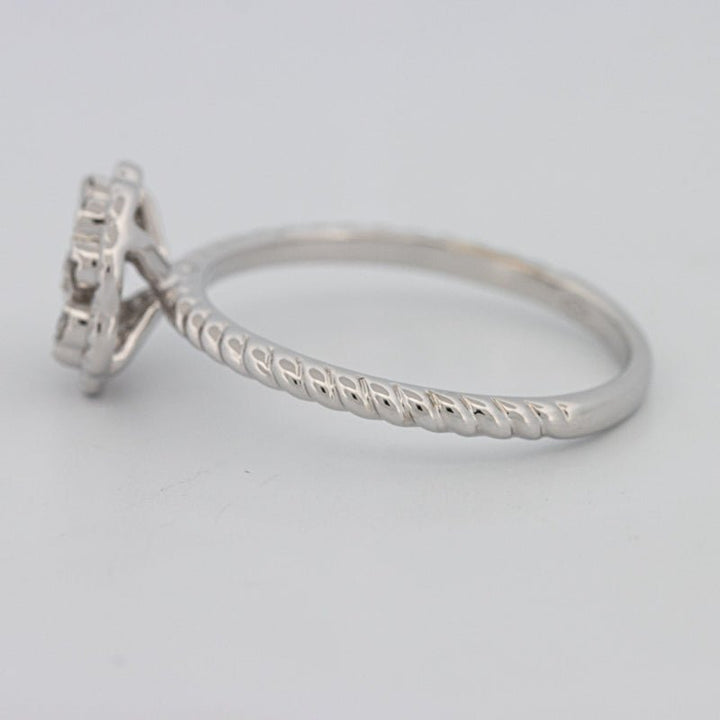 Invisible Flower Solitaire Dot Ring - ZIZOV DIAMONDS