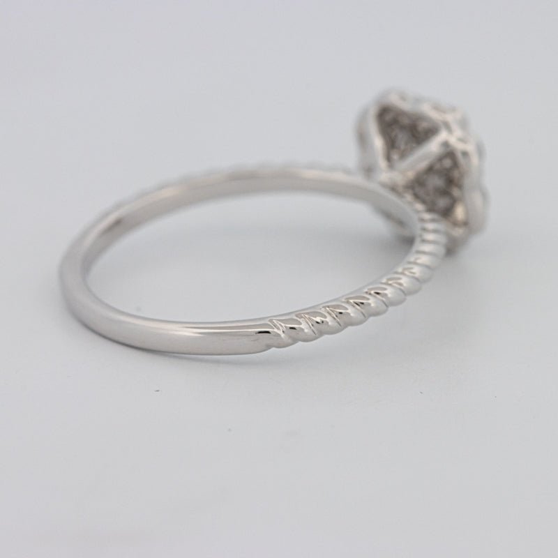 Invisible Flower Solitaire Dot Ring - ZIZOV DIAMONDS