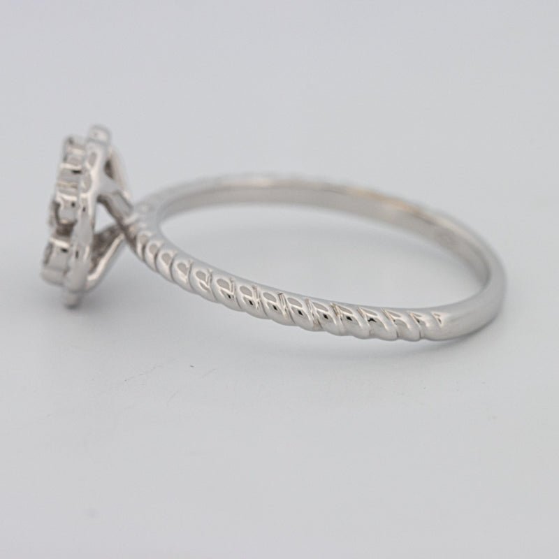 Invisible Flower Solitaire Dot Ring - ZIZOV DIAMONDS