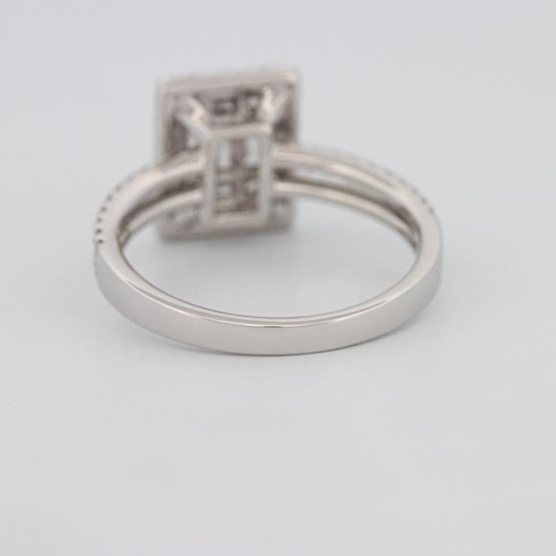 Invisible Halo Emerald Diamond Ring - ZIZOV DIAMONDS