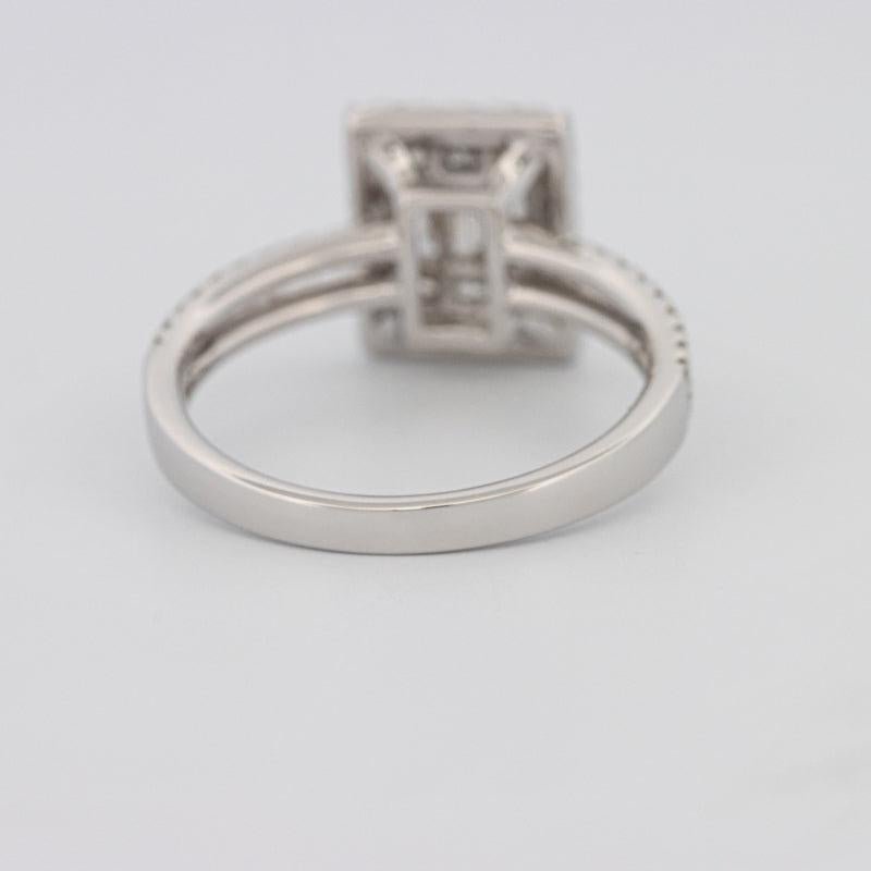 Invisible Halo Emerald Diamond Ring - ZIZOV DIAMONDS