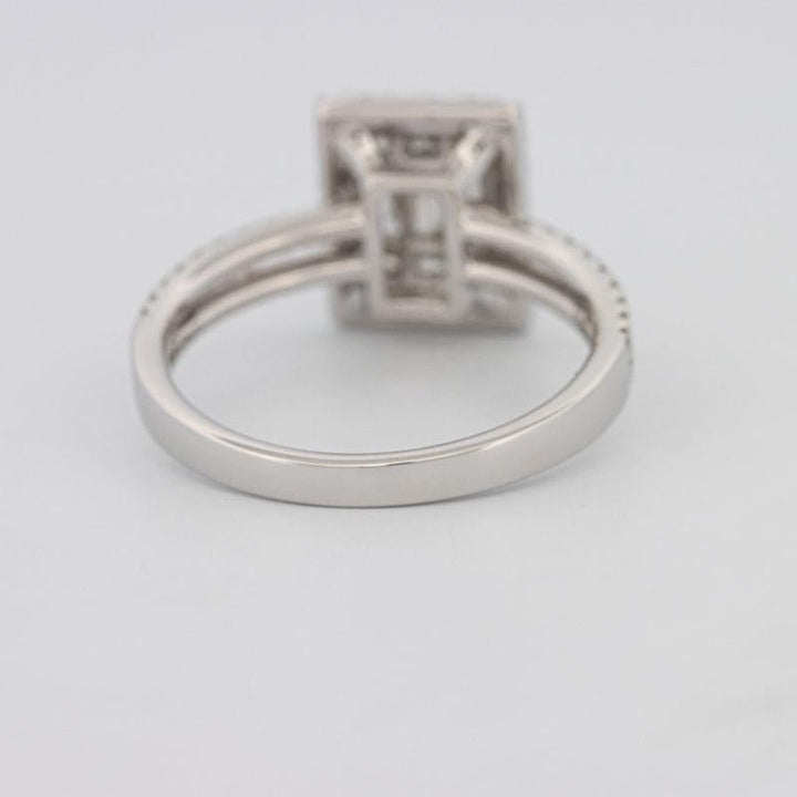 Invisible Halo Emerald Diamond Ring - ZIZOV DIAMONDS