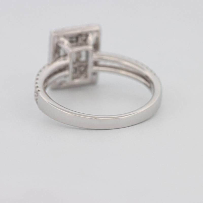 Invisible Halo Emerald Diamond Ring - ZIZOV DIAMONDS