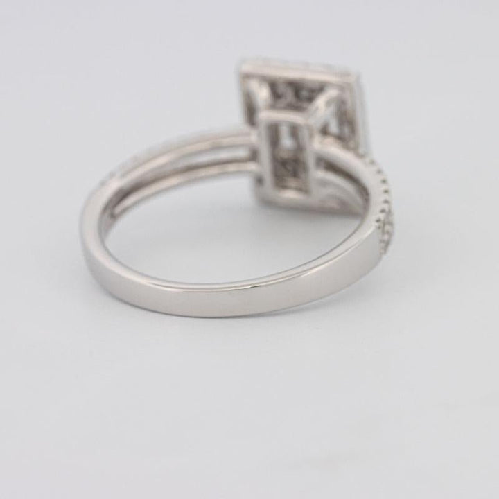 Invisible Halo Emerald Diamond Ring - ZIZOV DIAMONDS