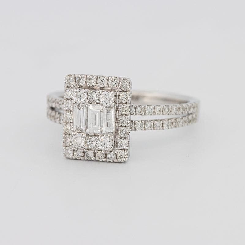 Invisible Halo Emerald Diamond Ring - ZIZOV DIAMONDS