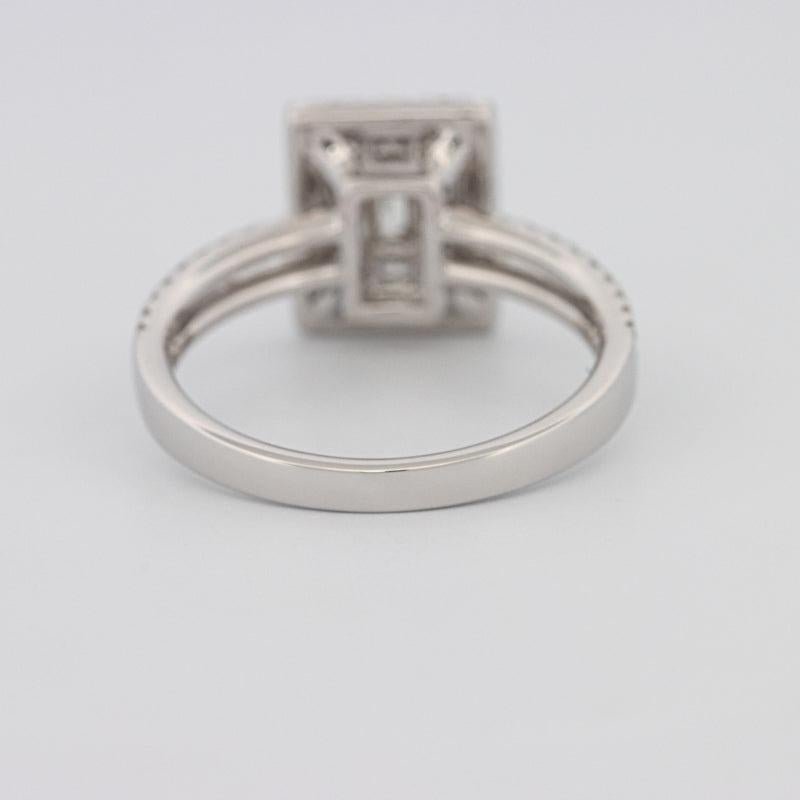 Invisible Halo Emerald Diamond Ring - ZIZOV DIAMONDS