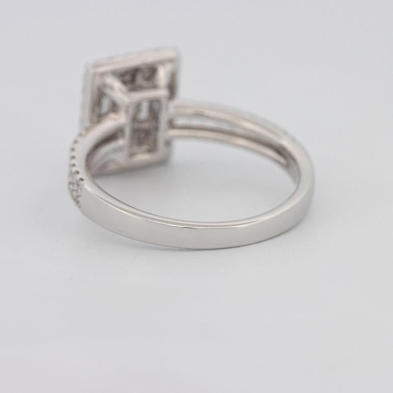 Invisible Halo Emerald Diamond Ring - ZIZOV DIAMONDS