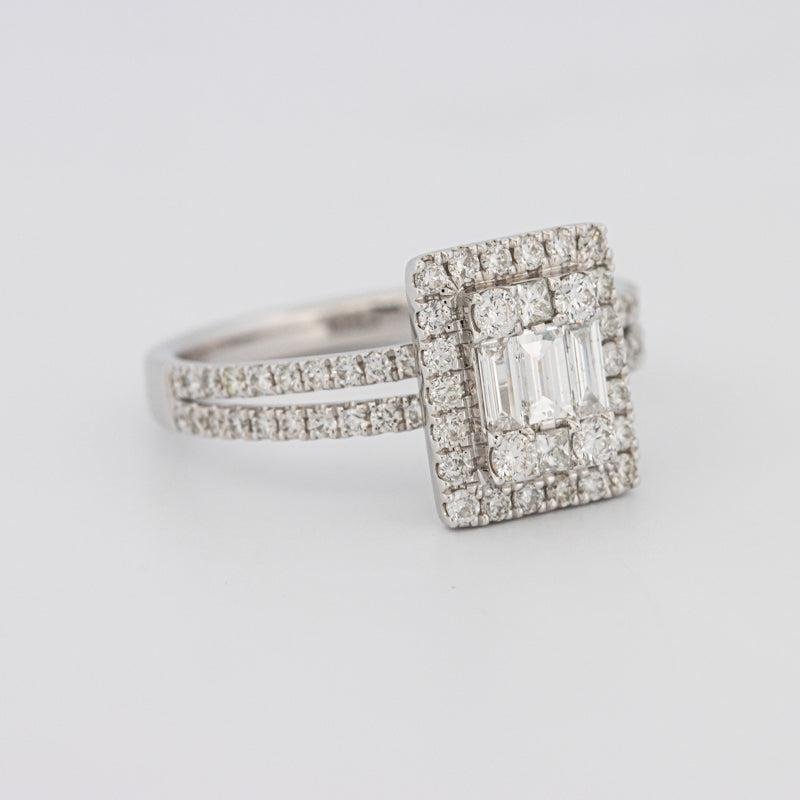 Invisible Halo Emerald Diamond Ring - ZIZOV DIAMONDS