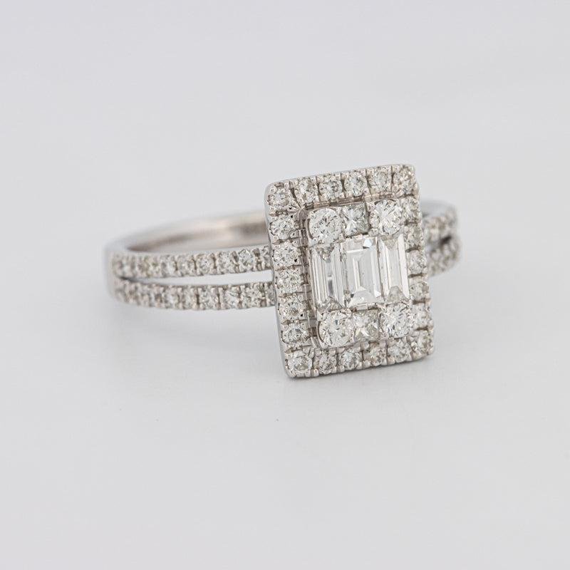 Invisible Halo Emerald Diamond Ring - ZIZOV DIAMONDS