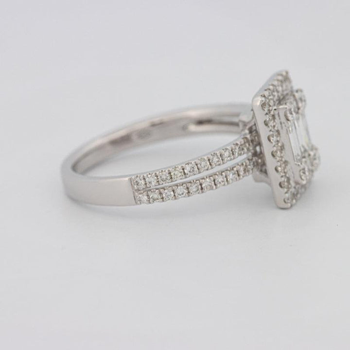 Invisible Halo Emerald Diamond Ring - ZIZOV DIAMONDS