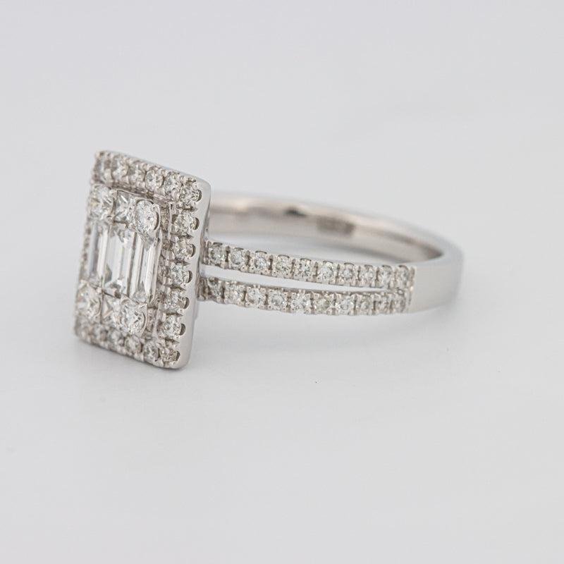 Invisible Halo Emerald Diamond Ring - ZIZOV DIAMONDS