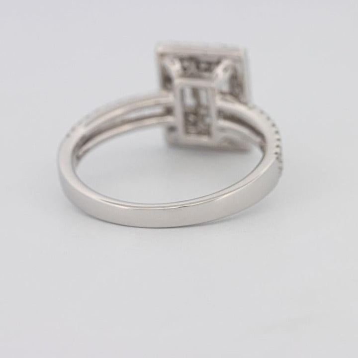 Invisible Halo Emerald Diamond Ring - ZIZOV DIAMONDS