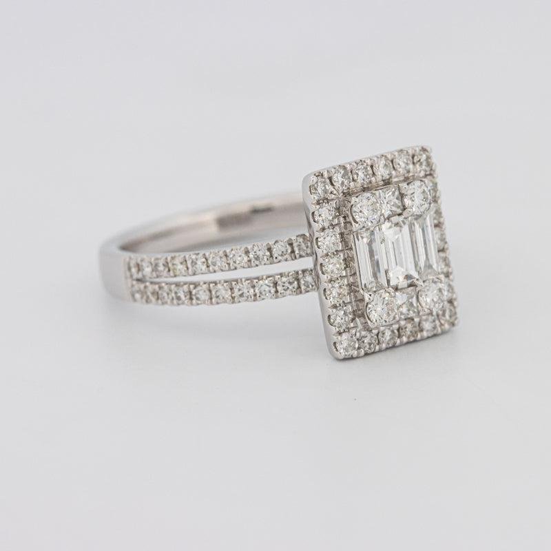 Invisible Halo Emerald Diamond Ring - ZIZOV DIAMONDS